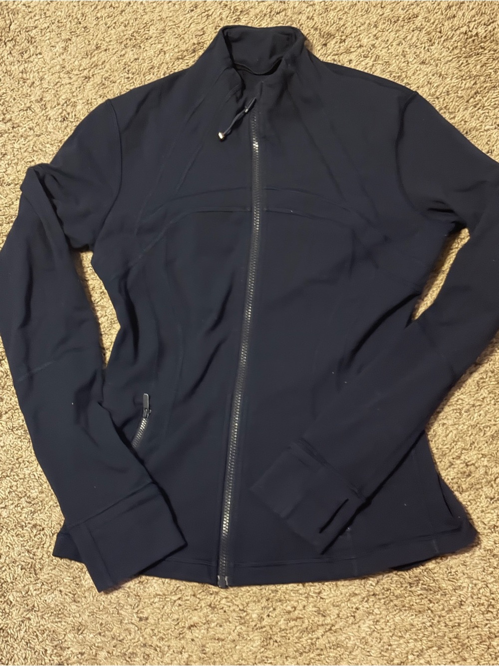 Women navy Blue Lululemon zip up